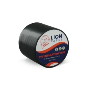 Lion PVC tape 10 meter x 50mm zwart