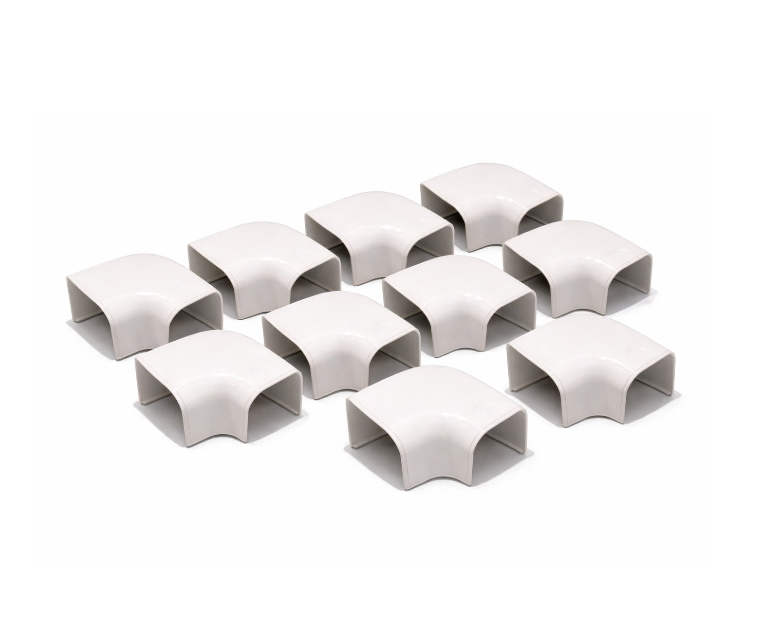Volle doos Tecnosystemi platte bochten 90 graden wit 75mm (20 stuks) - Afbeelding 2