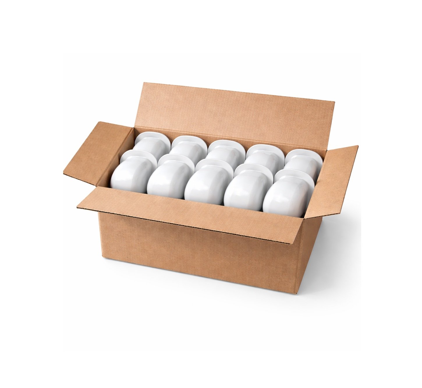 Volle doos Tecnosystemi Optima muurafdekkapen 75mm (20 stuks)