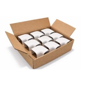 Volle doos Tecnosystemi platte bochten 90 graden wit 75mm (20 stuks)