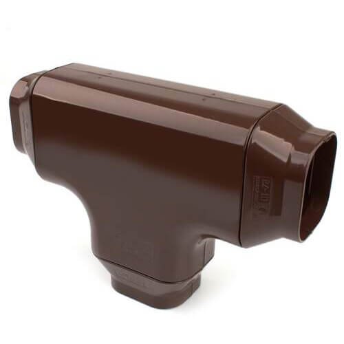 Tecnosystemi T-stuk bruin 72mm