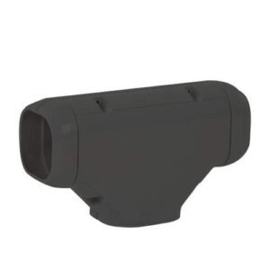 Inoac NT-100BK T-stuk incl. 2 x verloop 60 /75 RAL9003