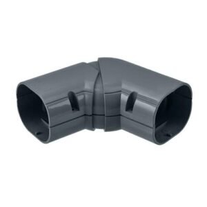 Inoac platte bocht verstelbaar 45-90gr. NX-75G RAL7016