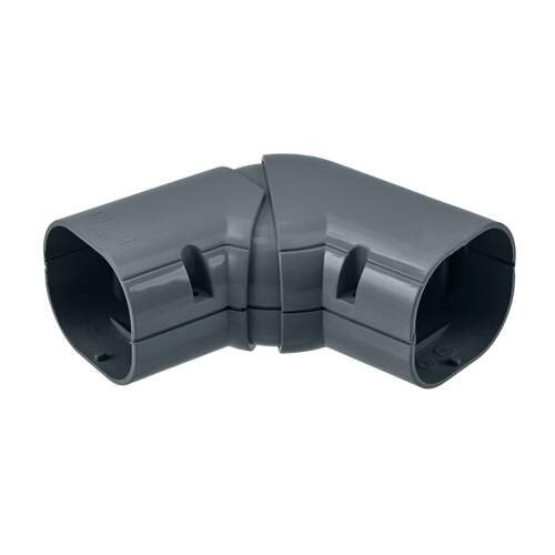 Inoac platte bocht verstelbaar 45-90gr. NX-75G RAL7016