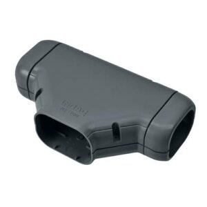 Inoac NT-100G T-stuk incl. 2 x verloop 60 /75 RAL7016
