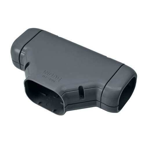Inoac NT-100G T-stuk incl. 2 x verloop 60 /75 RAL7016