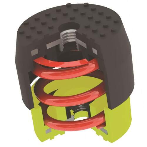 Soleco trillingsdemperset Geel 50-80kg - Afbeelding 3