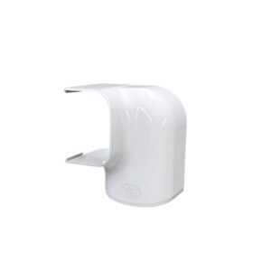 Tecnosystemi bocht verticaal / horizontaal links wit 75mm