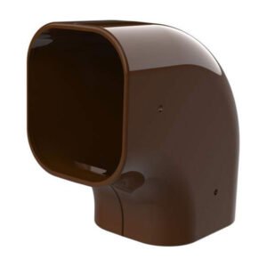Tecnosystemi platte bocht 90 graden bruin 72mm