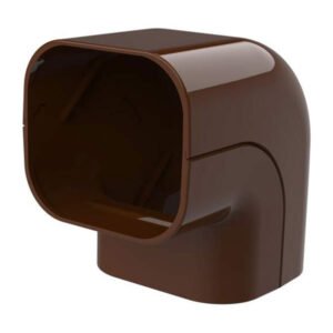 Tecnosystemi buiten/binnen bocht 90 graden bruin 72mm