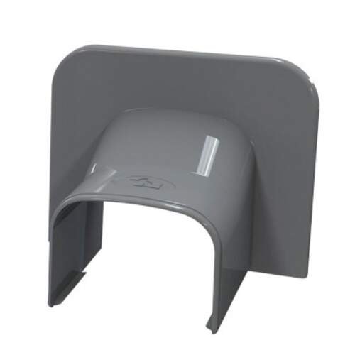 Tecnosystemi plafond / wand eindstuk antraciet 75mm