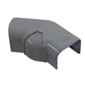 Tecnosystemi verstelbare platte bocht 80°-135° antraciet 75mm