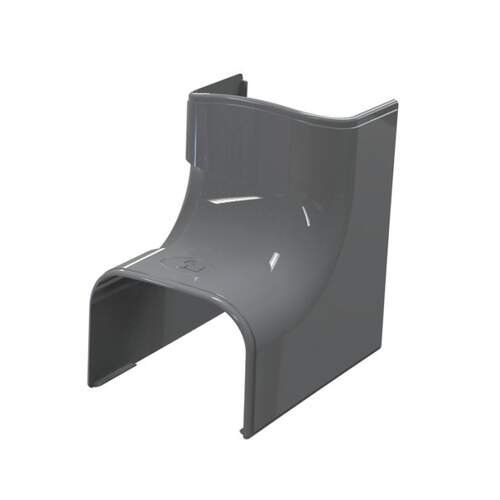 Tecnosystemi binnenbocht 90 graden antraciet 75mm