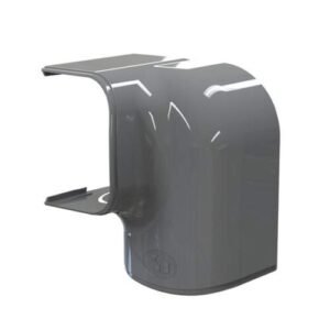 Tecnosystemi bocht verticaal / horizontaal links antraciet 75mm