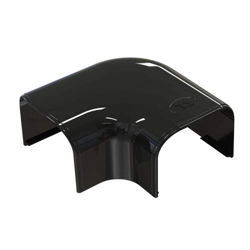 Tecnosystemi platte bocht 90 graden zwart 102mm