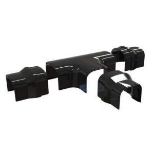 Tecnosystemi T-stuk zwart 75mm