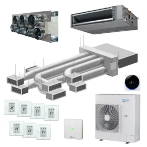 Airzone + Daikin FBA140A – Easyzone 25 plus met 7 zones