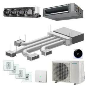 Airzone + Daikin FBA50 – Easyzone 25 plus met 4 zones