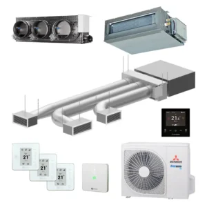 Airzone + Mitsubishi FDUM50VH – Easyzone 25 plus met 3 zones