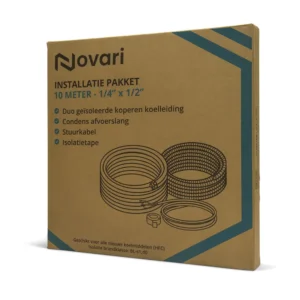 Novari 1/4 x 1/2 complete aansluitset – 10 meter