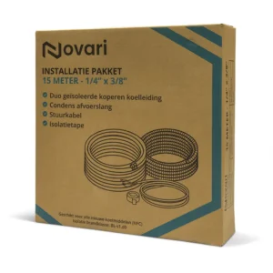 Novari 1/4 x 3/8 complete aansluitset – 15 meter
