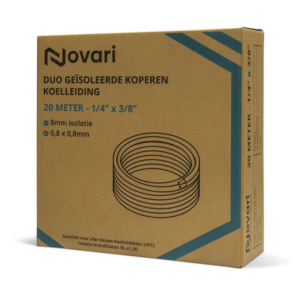 Novari duo leidingset 1/4″ x 3/8″ – 20 meter zonder koppelingen - Afbeelding 3