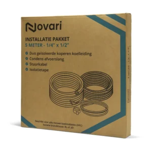 Novari 1/4 x 1/2 complete aansluitset – 5 meter