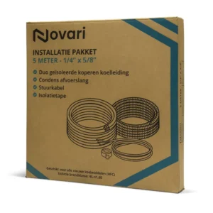 Novari 1/4 x 5/8 complete aansluitset – 5 meter