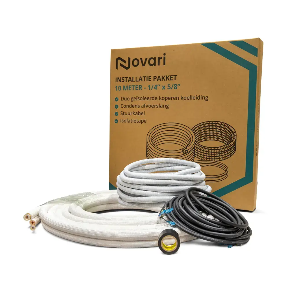 Novari 1/4 x 5/8 complete aansluitset – 10 meter - Afbeelding 2