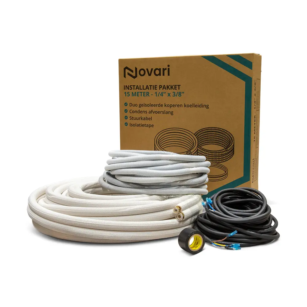 Novari 1/4 x 3/8 complete aansluitset – 15 meter - Afbeelding 2
