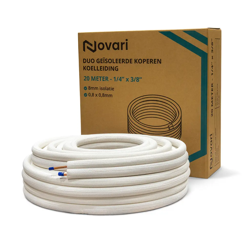 Novari duo leidingset 1/4″ x 3/8″ – 20 meter zonder koppelingen - Afbeelding 2