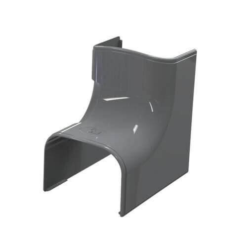 Tecnosystemi binnenbocht 90 graden antraciet 102mm