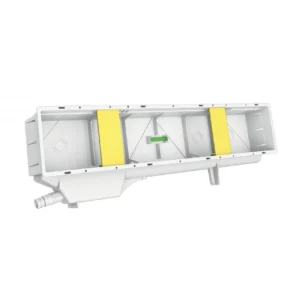 Technosystemi muur-inbouwbox met condensbak en sifon