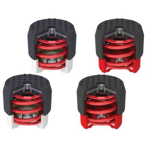Soleco trillingsdemperset Bruin 70-120kg - Afbeelding 2