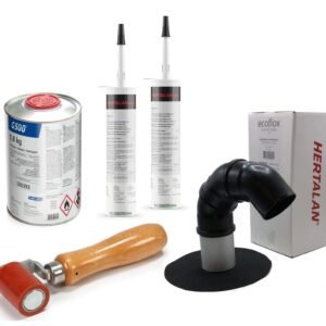 SUSTA-VENT® Kabeldoorvoer – HERTALAN EPDM Ø125 – Complete montage set