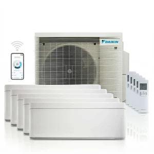 Daikin Stylish FTXA50CW + FTXA25CW (2x) + FTXA20CW (2x) + 5MXM90A totaalpakket