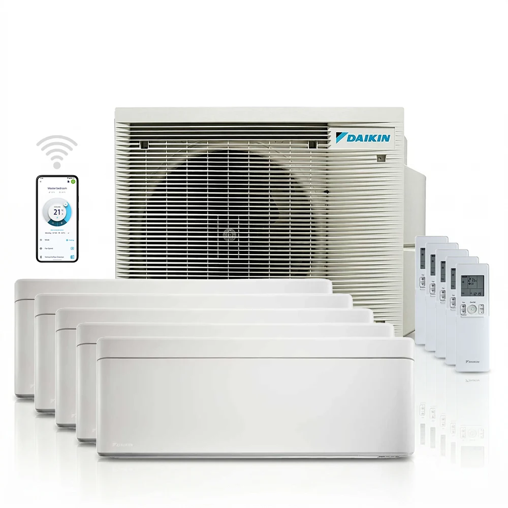 Daikin Stylish FTXA50CW + FTXA25CW (2x) + FTXA20CW (2x) + 5MXM90A totaalpakket