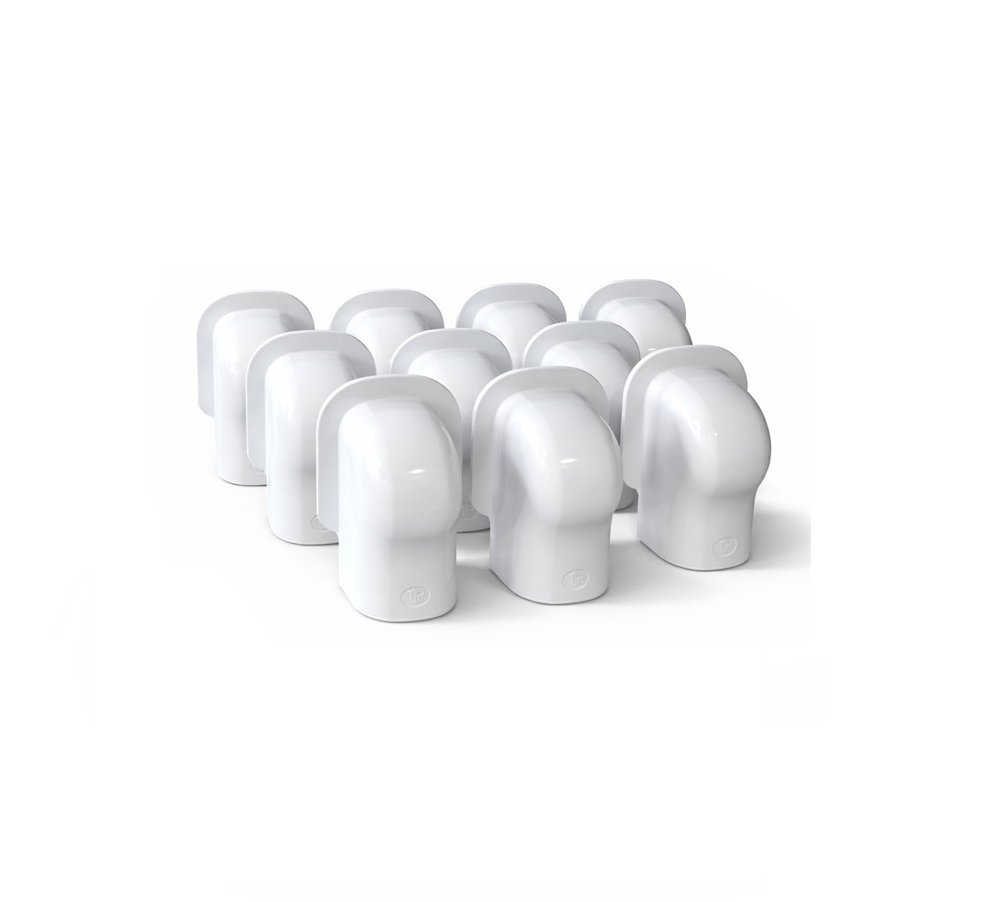 Volle doos Tecnosystemi Optima muurafdekkapen 75mm (20 stuks) - Afbeelding 2