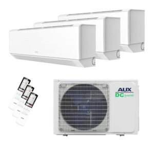 AUX multi-split unit airco 8,0 kW Wit C-serie met 3 x 3,5 kW binnen units (test)